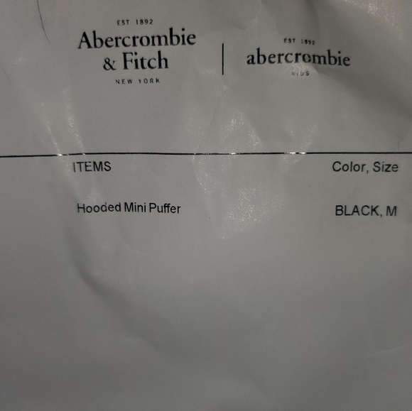 abercrombie & fitch mini puffer coat ✨️NEW - Picture 9 of 10